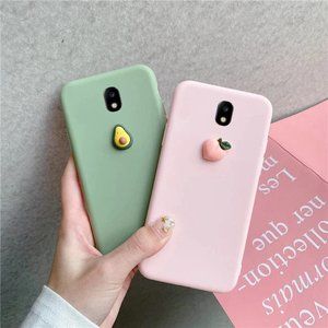 Soft Silicone Avocado Phone Case for Samsung Galaxy J7